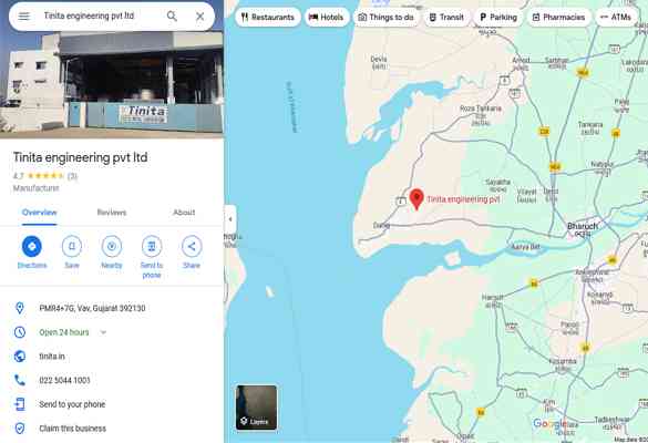 tinita engineering pvt ltd map